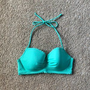 victoria's secret mint scalloped bikini top 🤍 34C
